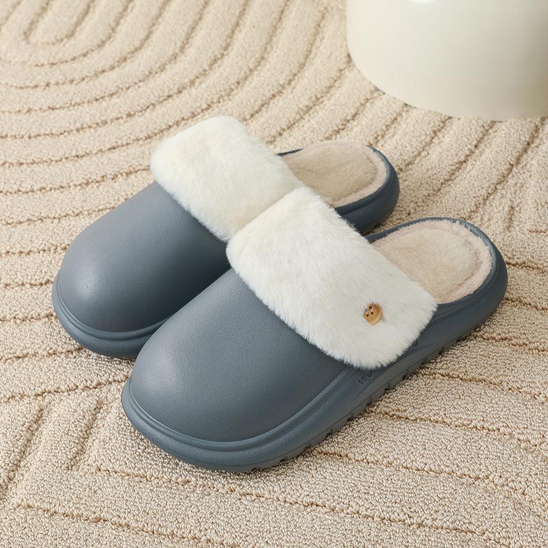 

Removable and washable cotton slippers women s winter indoor home home non-slip waterproof warm thick bottom household plush cotton mop menshoes 44-45 (recommended 43-44 feet)