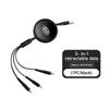 For KIA Car Internal 3 In 1 USB Telescopic Charger Adapter Cord Cable Stinger Optima Cerato Soul Venga Forte Spectra Sedona JK5