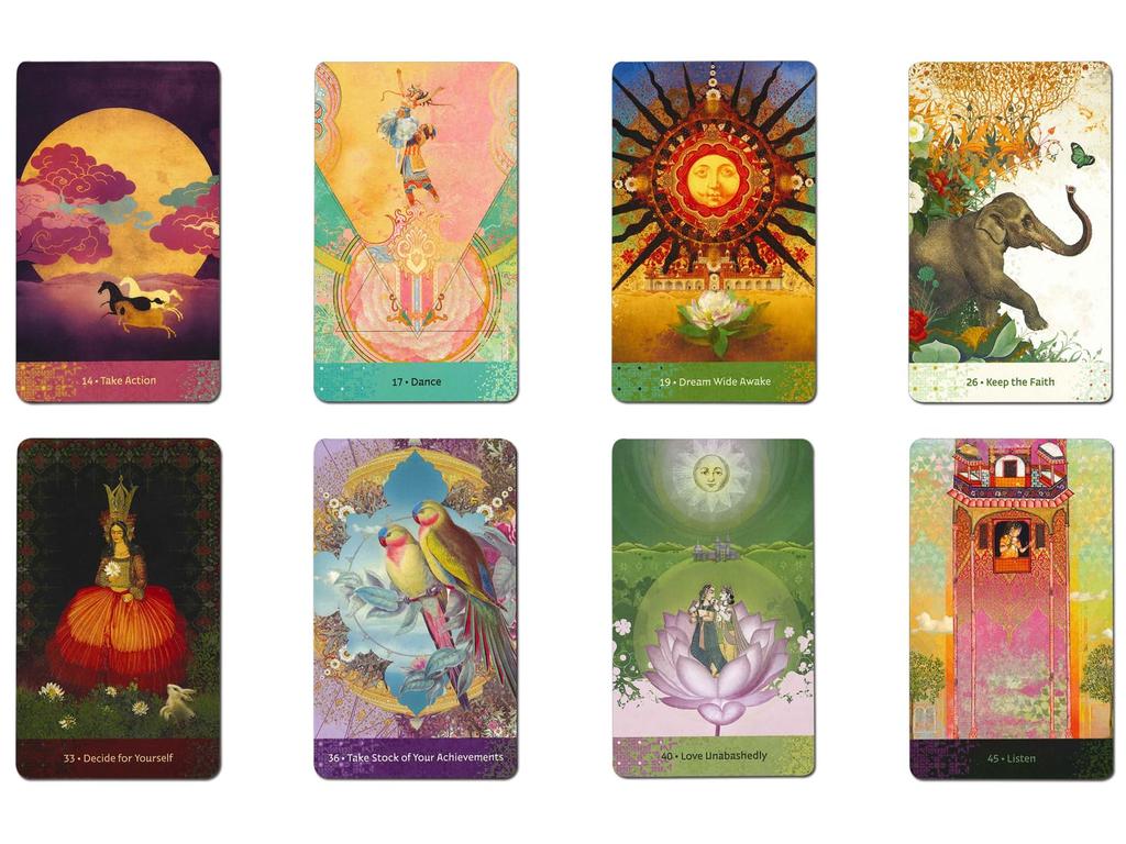 Nichiyu Oracle Cards, 45 Cards, Fortune Telling [Wisdom of Hafiz Oracle] "Cards That Weave Persian Art In Poetic Words