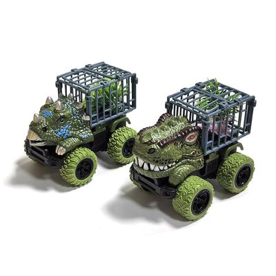 Dinosaur Truck Toys Inertia Car Monster Truck Transport Truck Toys with Dino Figures for Boys Toddlers T-Rex Dinosaur Games