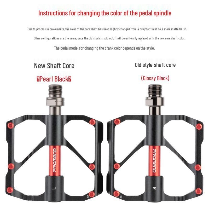 PROMEND M86 Aluminum Alloy Three-Bearing Bicycle Pedals for Mountain and Road Bikes