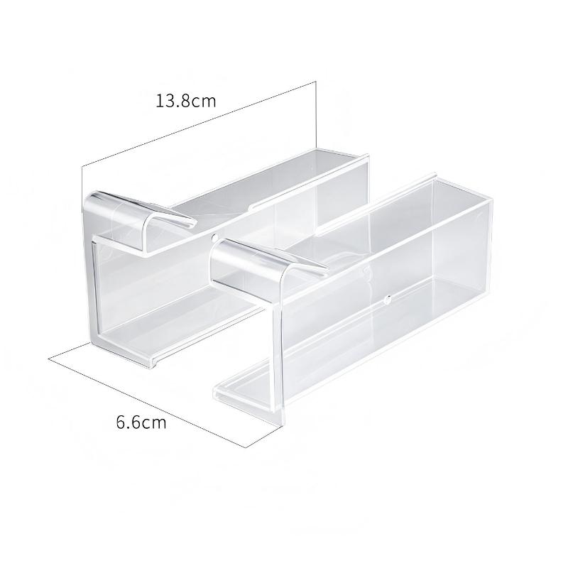 Fridge Food Storage Organizer Slide Under Shelf Transparent BPA Free Plastic Box for Kitchen Fruit Vegetable Pantry Use