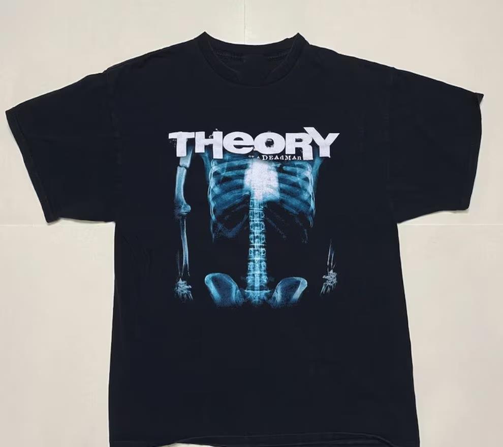 Cadeau Rare pour Fan du Groupe Theory of a Deadman T-shirt Noir Toutes Tailles