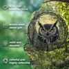 Metal Owl Wind Chime with 360 Degree Rotation Reflective Outdoor Garden Decor No Battery Needed Perfect Gift for Nature Lovers