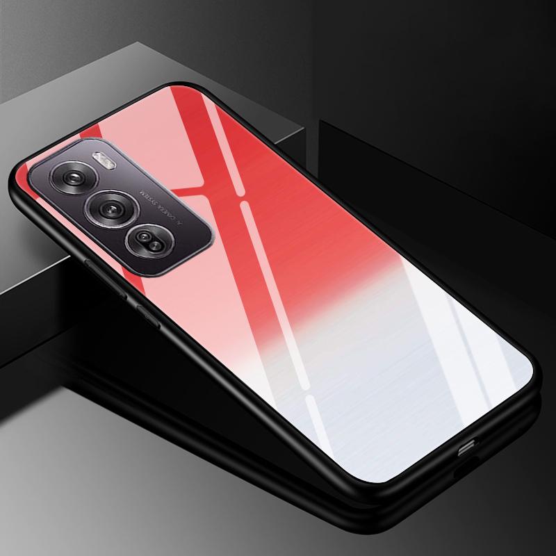 Für OPPO Reno12 Reno 12 Pro 12Pro Hülle Abdeckung Hartglas Hüllen für OPPO A60 4G / realme c61 4G Harte Rückseite Bumper Für Reno 12