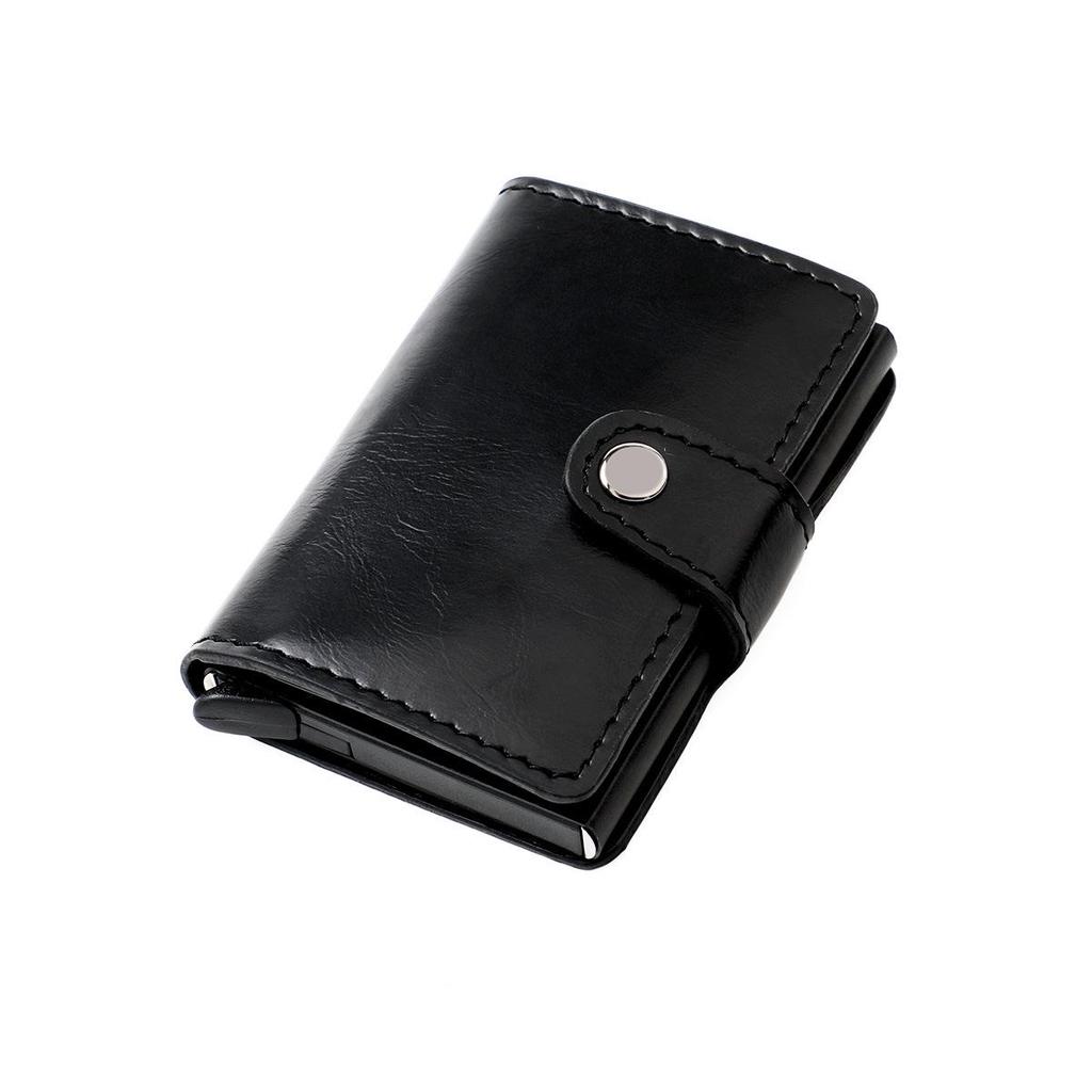 Men's RFID Blocking Ultra-Thin Aluminum Alloy Multi-Card Slot Wallet