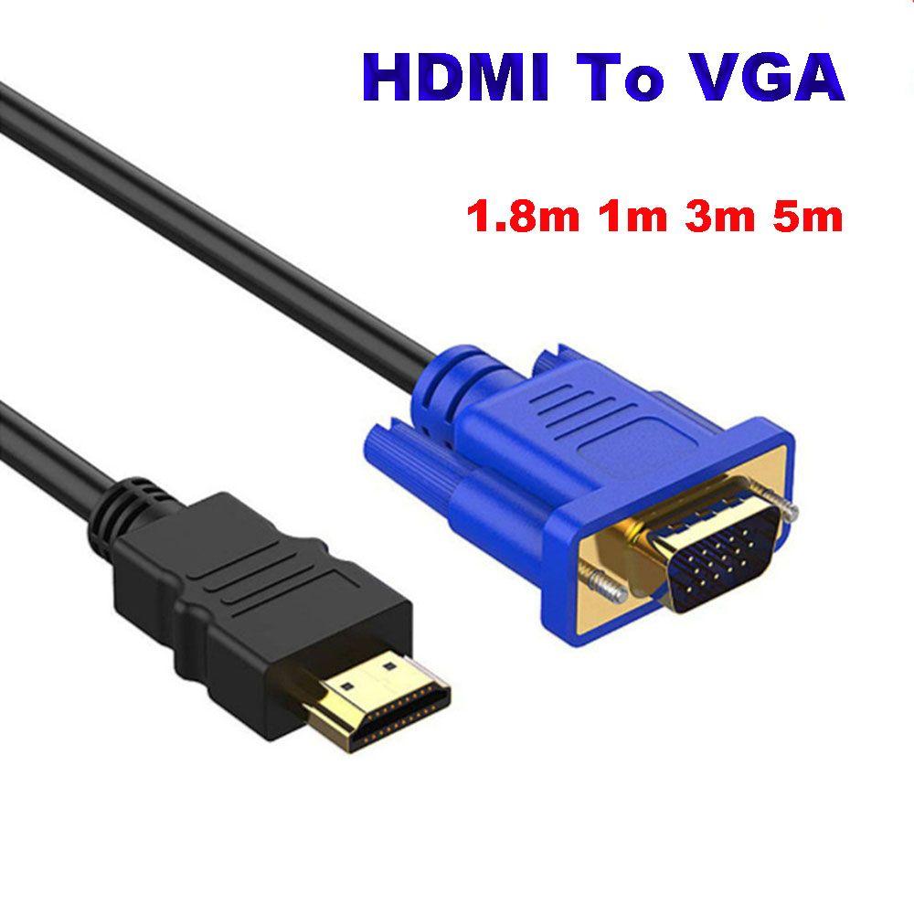 Gold-plated Connector Projector For HD Player HDTV HD 1080P Converter HDMI To VGA Adapter Cable