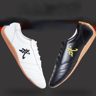 Moda Bărbați Femeie Piele autentică Wushu Tai Chi Kungfu Pantof glamour Rutină Pantofi de arte marțiale Pantofi de competiție profesionali mari 46
