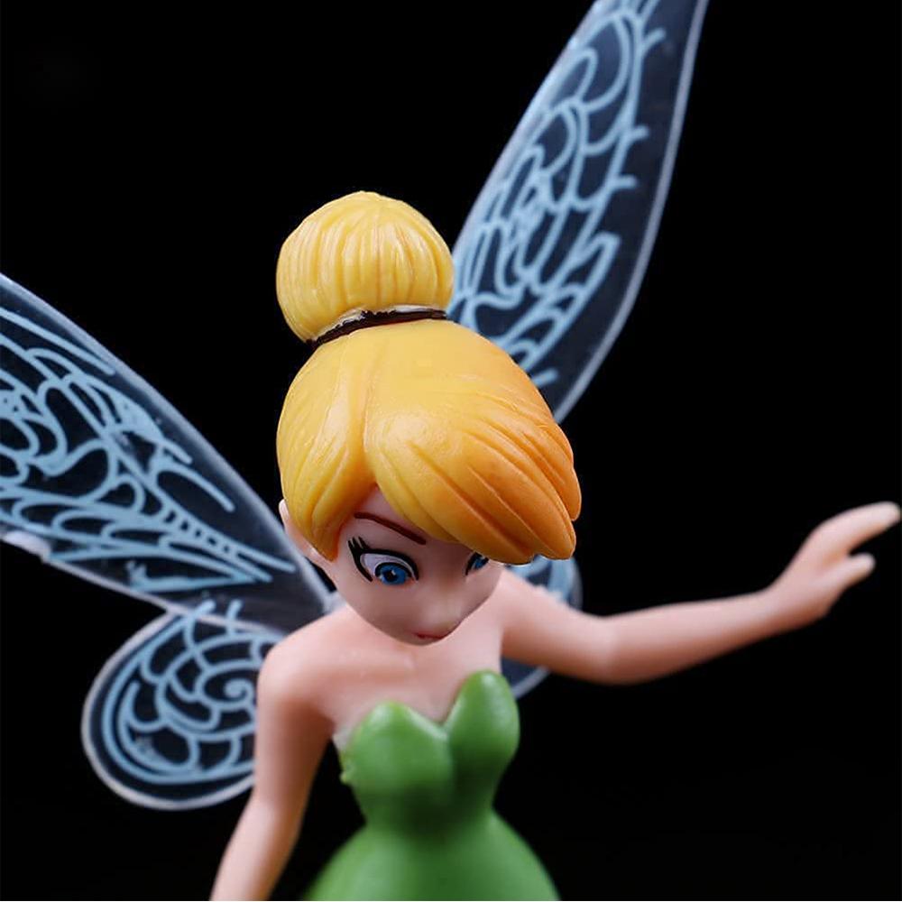 6 Pcs Tinkerbell Figures Miniature Fairy Garden Ornament Fairy Pixie Girl