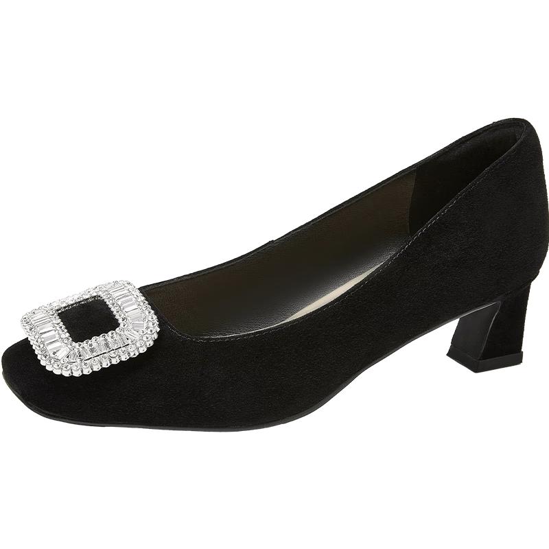 COMELY Women s Rhinestone Air Cotton Elegant Pumps 39