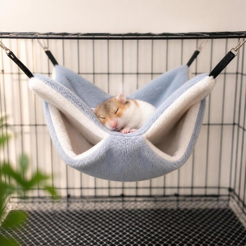 Thicken Small Animal Sleeping Bag Warm Plush Nest Bed Cozy Hamster Cage House for Rat