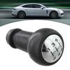 5 Speed Black Chrome Shift Car Interior Accessory 5 Speed Shift Lever Knob Rugged Design Smooth Shifting Wide Compatibility