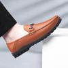 Zwarte Echt Lederen Casual Herenschoenen Lente Zomer Instappers Loafers Heren Zachte Italiaanse Flats Lichte Rijdende Mocassins Maat 37-45