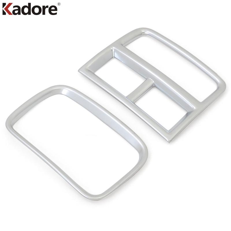 For Cadillac XT5 2016 2017 ABS Matte Car Armrest Rear Seat Air Condition Vent Outlet Cover Molding Trim Interior Accessories