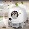 Smart Self Cleaning Litter Box App Control Odor Control Health Monitoring 76L Quiet Automatic Litter Box Robot for Multiple Cats