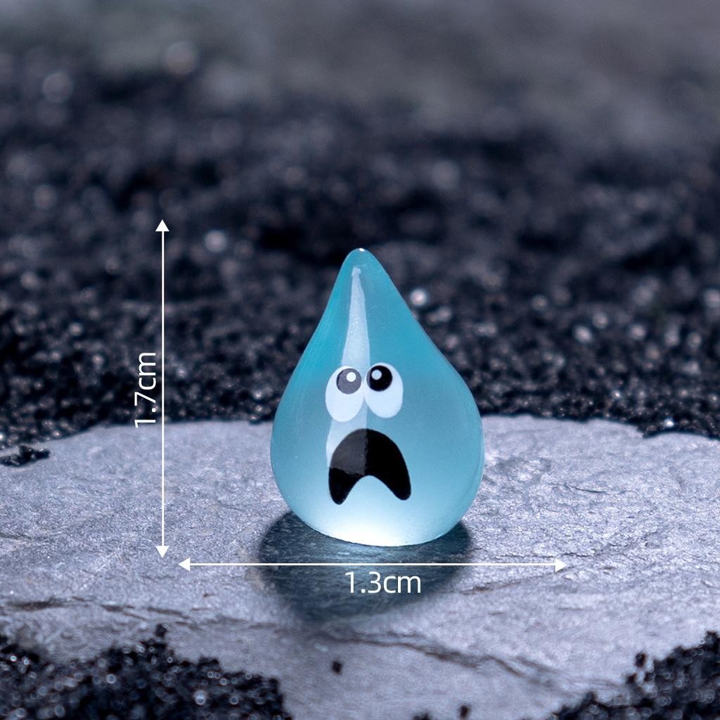Outdoor Courtyard Gardening Decoration Luminous Water Drop Elf Diy Decoration Accessories Mini Car Desktop Small Ornaments