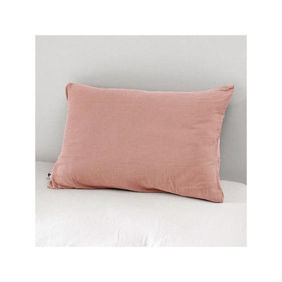 Kissenbezug "Gaïa" 60 x 60 cm & 50 x 70 cm "Baumwollgaze" - Gaïa Pfirsichrosa - 50 x 70 cm