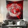 Man Utd C Wall Hanging Printed Fabric Blanket Decorative Tapestries for Bedroom Living Room Home Decor