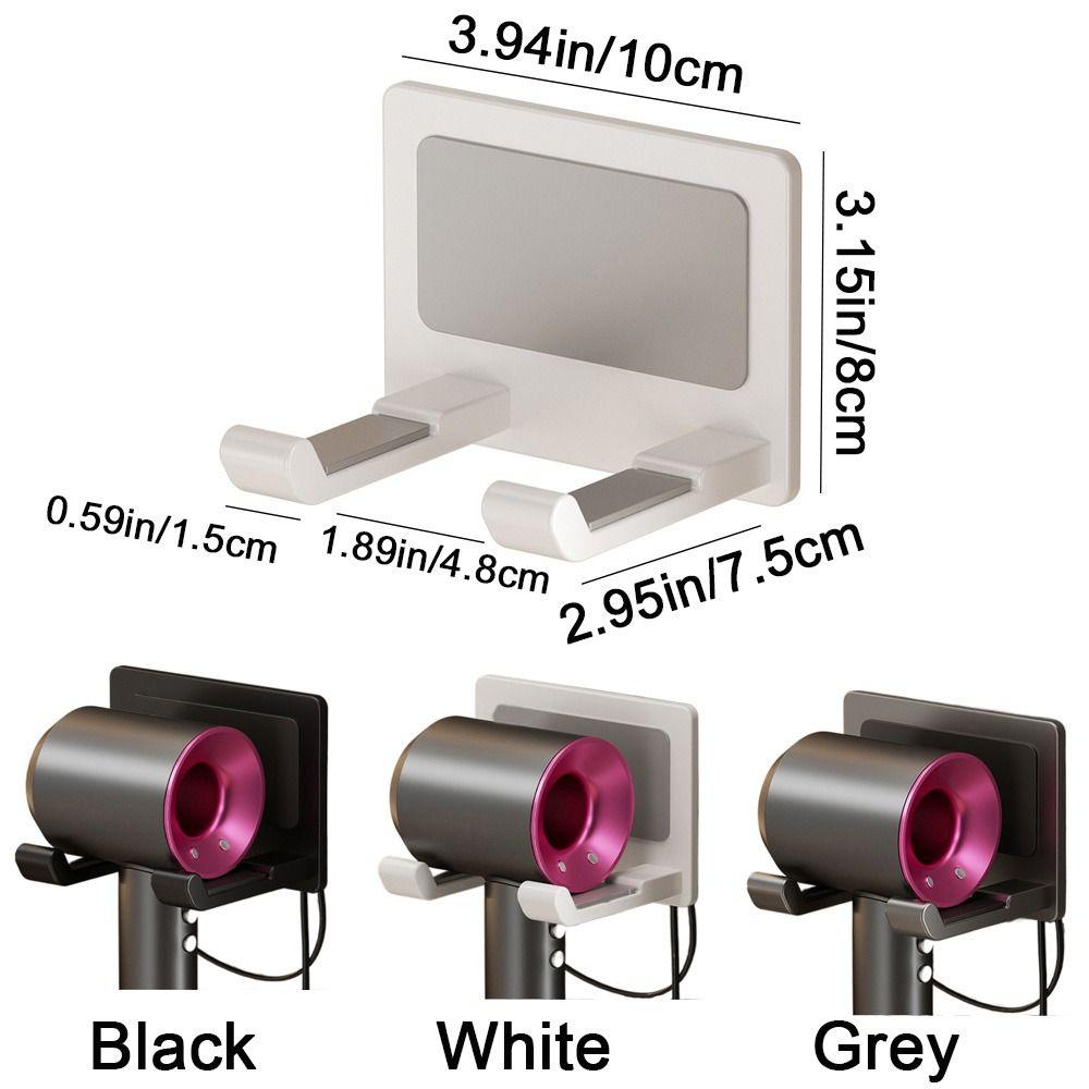 Punch-free Hair Dryer Holder Wall Mounted Hair Straightener Dryer Holder  for Home