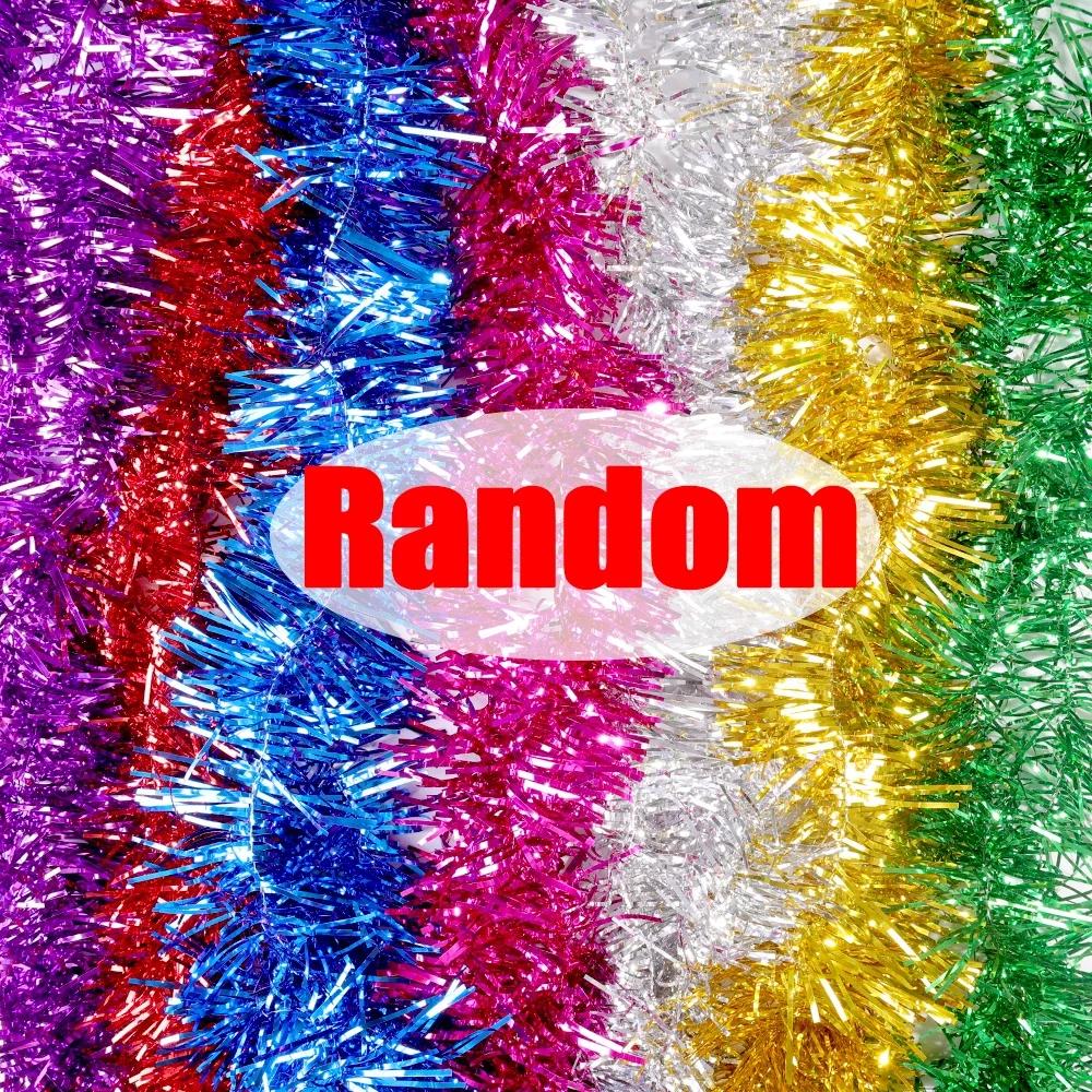 1/20pcs Christmas Ribbon Garland 1.5M Colorful Cane Foil Tinsel Glitter Metallic Xmas Tree Wrapping Ribbons Ornaments DIY Decor