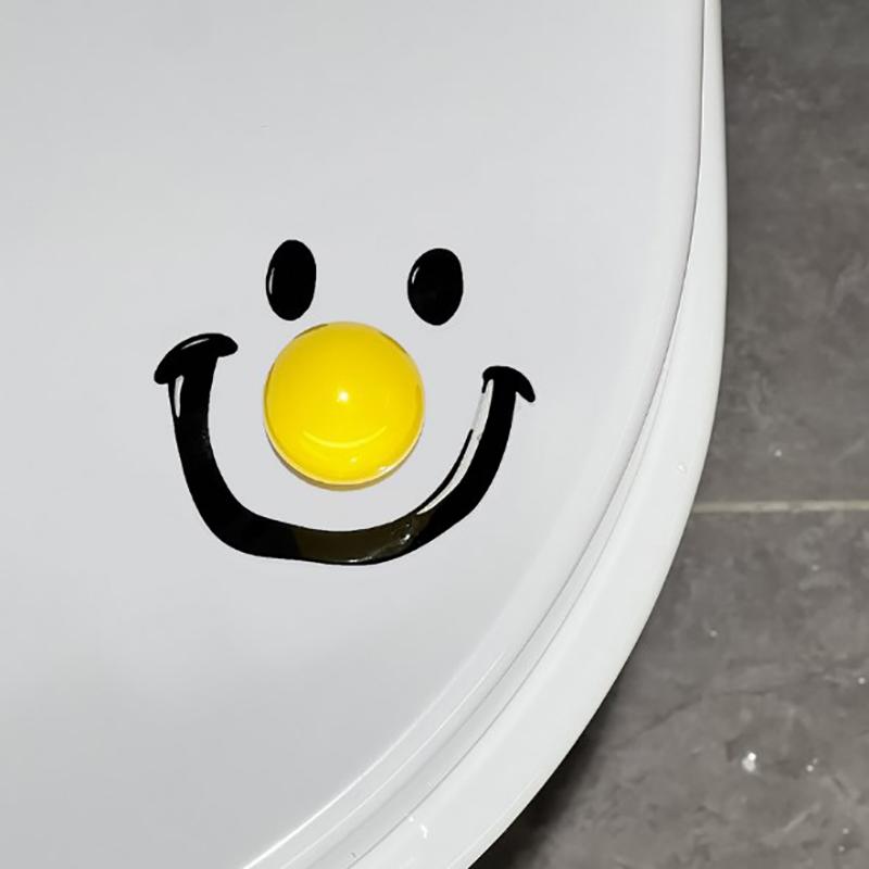 

Крышка для унитаза Creative Plastics Улыбающаяся Бытовая Ручка для унитаза Устройство для подъема крышки против грязи Аксессуары для украшения ванной комнаты