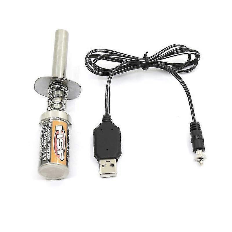 Rc Nitro 1.2 V 1800mah Rechargeable Glow Plug Igniter Dc Usb Charger For Gas Nitro Engine Power 1/10 1/8 Rc Car
