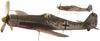 IBG 1/72 Scale German Focke-Wulf Fw 190 D-9 & D-11 Dora Set of 2, JV44 Squadron, Plastic Model Kit PB72548