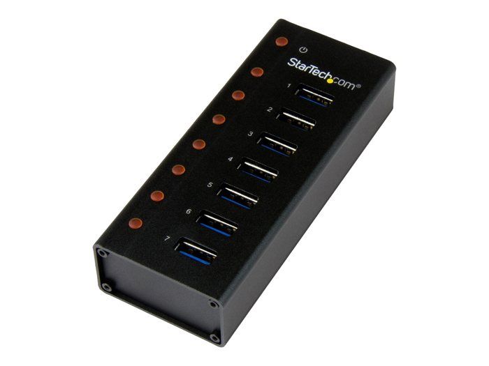 StarTech.Com Hub USB 3.0 à 7 ports - Concentrateur USB à montage mural / sur bureau avec boîtier métallique (ST7300U3M)