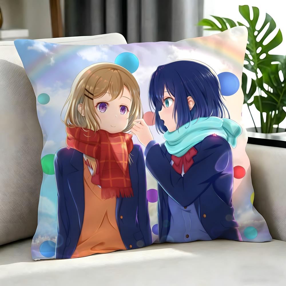 Anime Adachi And Shimamura Cushion Cover Cushion Cover Set 4Pcs 50X50 45X45 40X40 Pillowcase Decorative Sofa Home Decor
