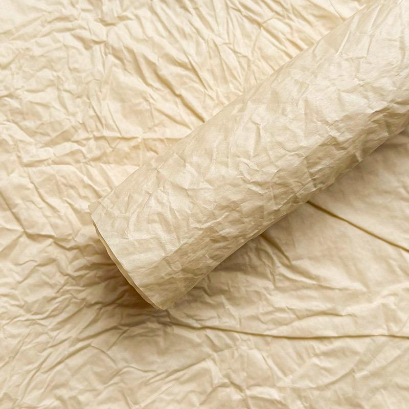 Waterproof Crinkled Stone Pattern Paper for Fresh Flower Wrapping, Fluffy & Soft Bouquet Material.