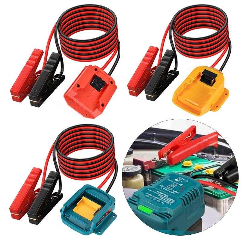 Automotive Boosters Cable Adapter with High Conductivity Wires Jump Starter Adapter for Efficient Charging for Devices