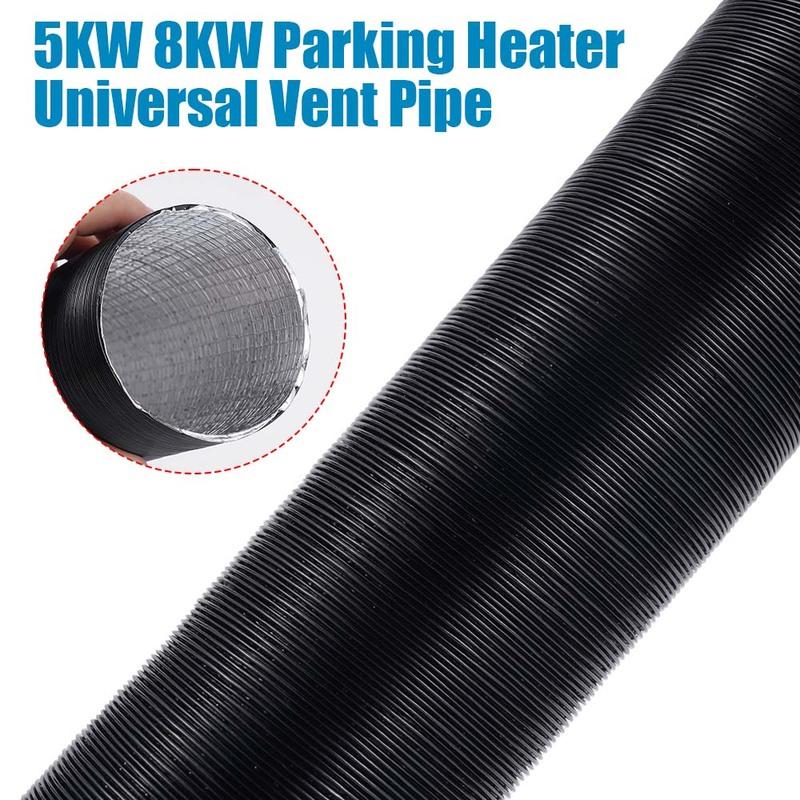 75mm Air Diesel Parking Heater Duct Pipe Tube Hose 100/200/300cm Length for Parking Heater Flexible Exhaust Pipe Tube Extendable