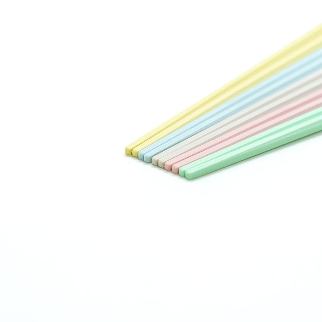 set of resin made in product number 264895 Dishwasher-safe chopsticks, 23cm, 5, professional-grade chopsticks, octagonal, pointed, pastel, colorful,