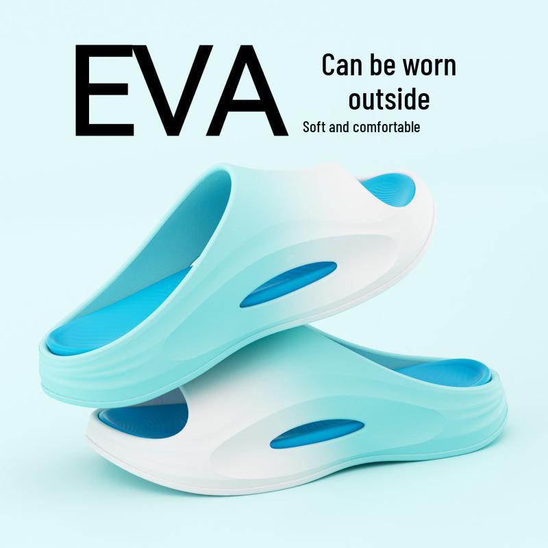 Sandálias Masculinas de Verão 2025 Outdoor EVA Antiderrapantes - Chinelos Esportivos Casuais de Sola Grossa