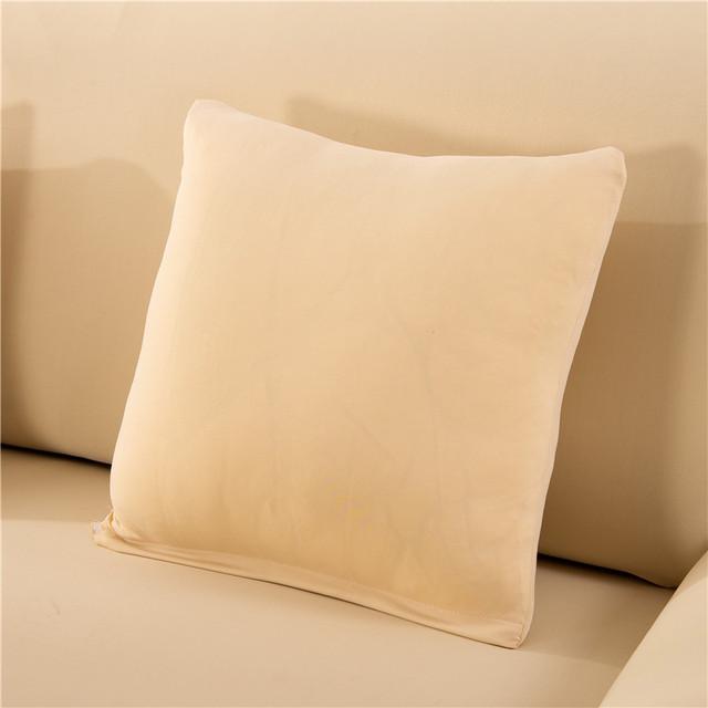45x45cm Solid Color Elastic Pillow Case Cushion Cover Home Use Decoration Accessories Durable Durable Useful Useful