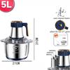 2/5L Electric Meat Grinders 304 Stainless Steel Food Crusher Multifunctional Vegetable Slicer Chopper Mincer Baby Food Processor