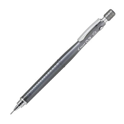 Pilot S3 Mechanical Transparent Pencil, 0.9mm Lead, Black, 10-pack (HPS300R10TB9)