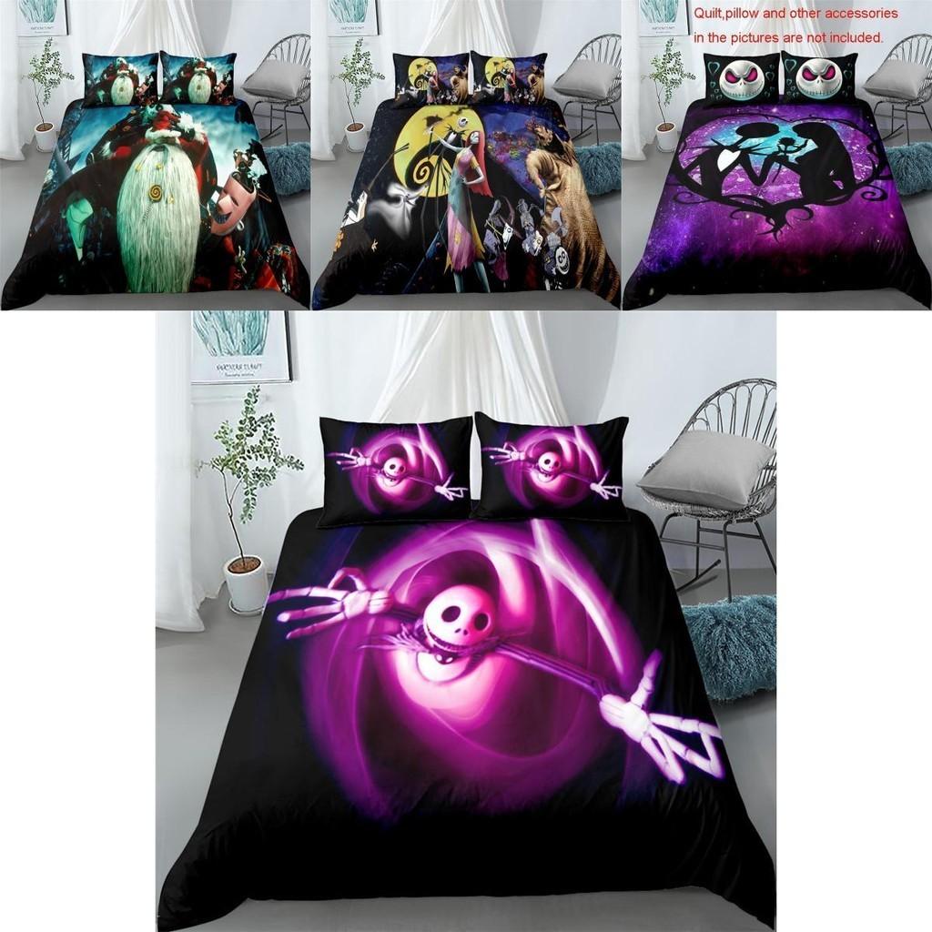 The Nightmare Before Christmas Bedding Set Duvet Cover Pillowcase Soft Material Us/eu Sizes