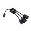 Portable 3 in 1 Micro USB OTG Data Cable Adapter Converter Hub