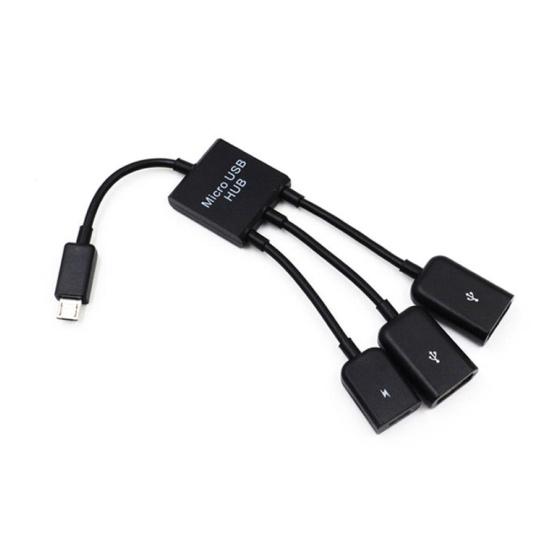 Portable 3 in 1 Micro USB OTG Data Cable Adapter Converter Hub