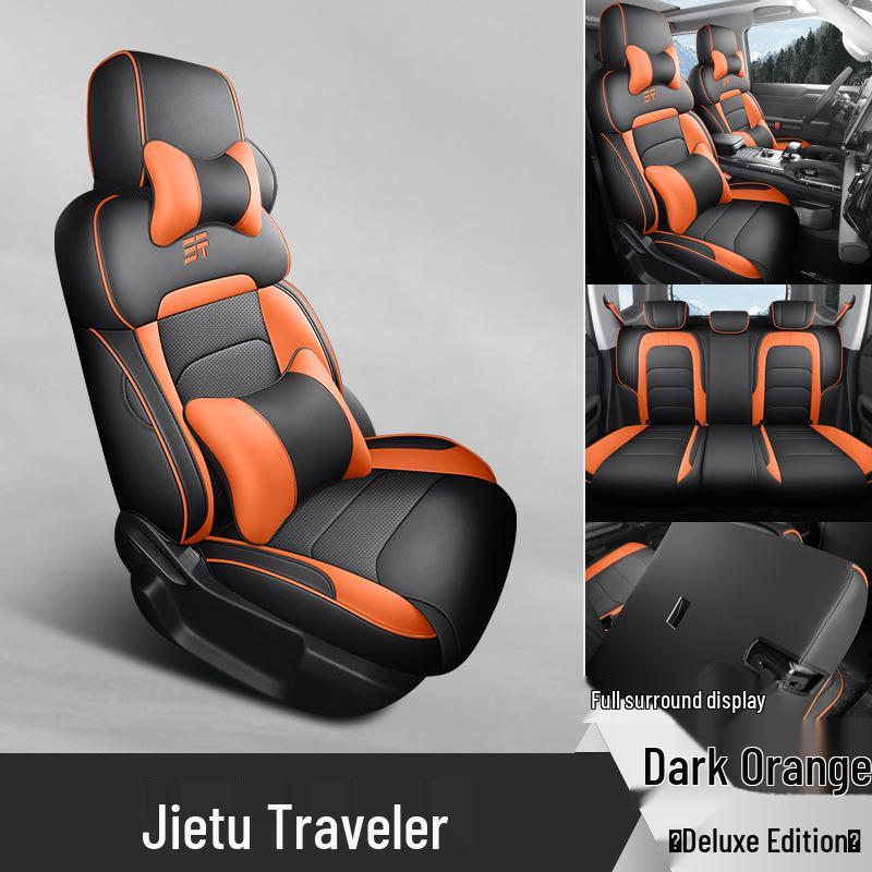 Jetour Traveller Full Leather Car Seat Cushion - Universal, New Model, Four Seasons, Drop Shipping Ready.