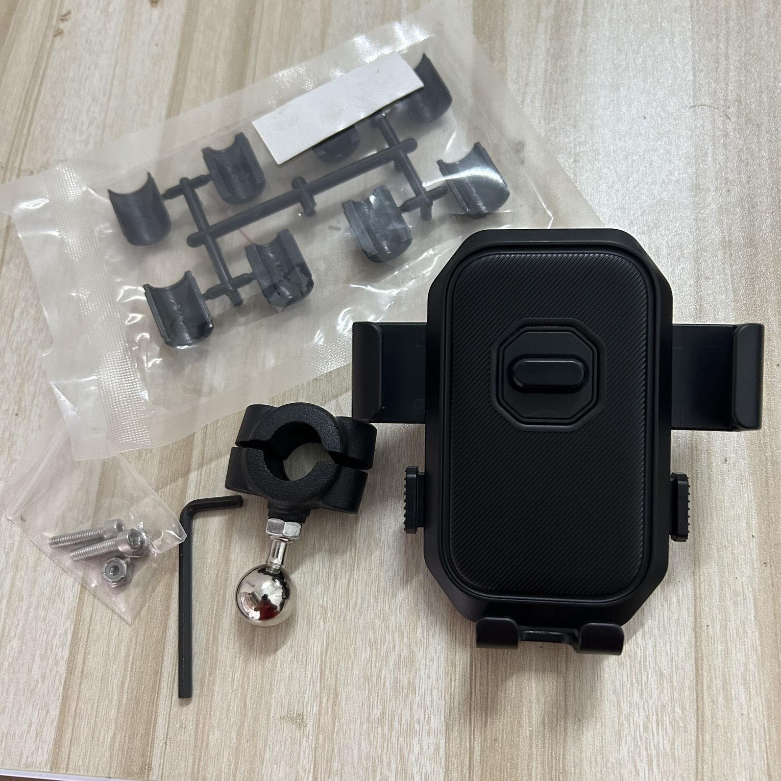 Universal Metal Motorcycle Handlebar & Rearview Mirror Phone Holder