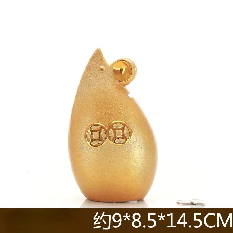 1PCS handmade ceramic cute twelve zodiac monkey chicken dog mouse dragon piggy bank home storefront front desk decoration