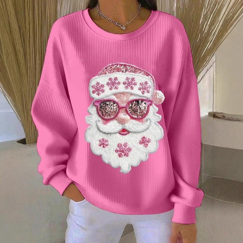 Christmas 3D Print Pullover Hoodie Womens Streetwear Loose Fit