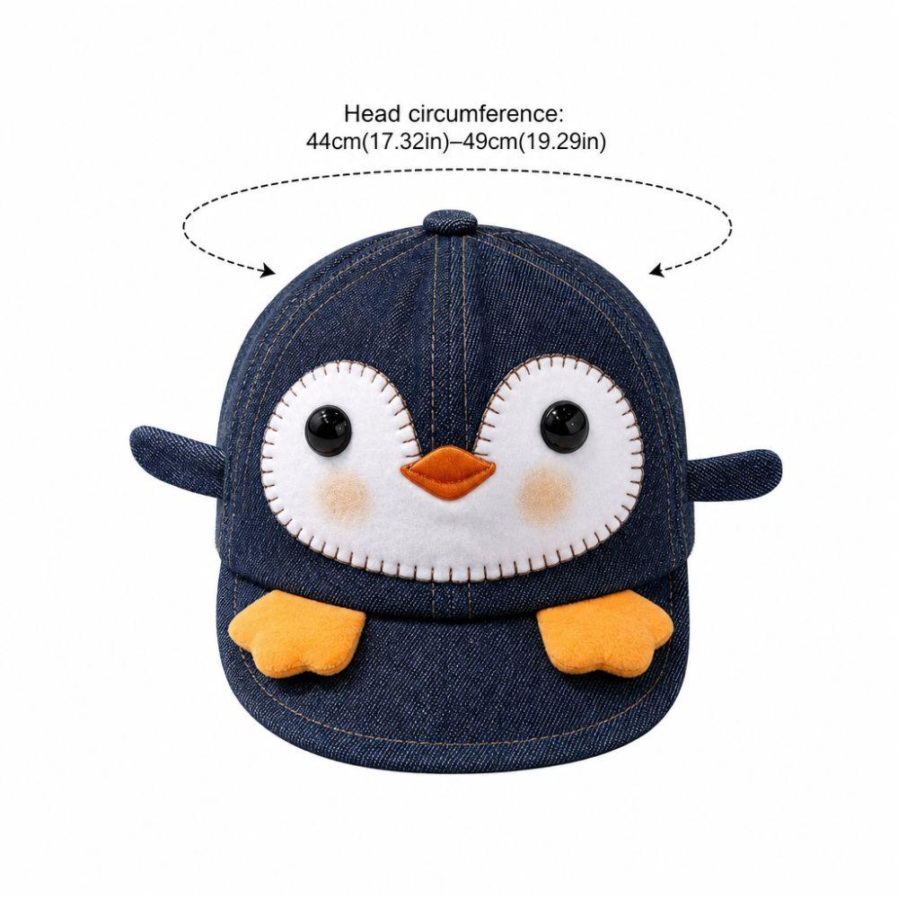 Adjustable Penguin Newborn Baseball Cap Breathable Baby Sun Hat For 6-20 Months