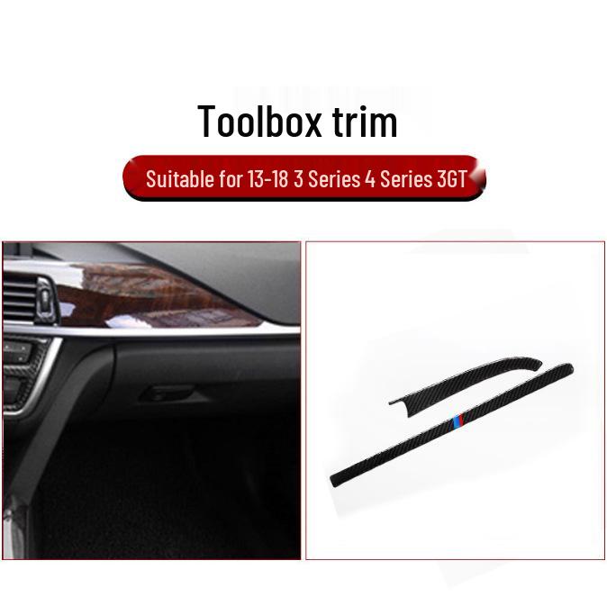 BMW řady 3 & 4 F30, 316i, 320li GT Karbonový interiérový kryt konzoly