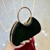 Fashion Chain Bag, Crossbody Bag, Heart-shaped High-end Handbag, Round Ring Handbag