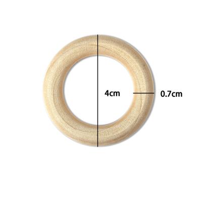 Anneaux en bois massif inachevé, 10 pièces, 40-100MM, anneaux en bois naturel pour macramé, artisanat, cerceaux en bois, ornements, connecteurs, fabrication de bijoux
