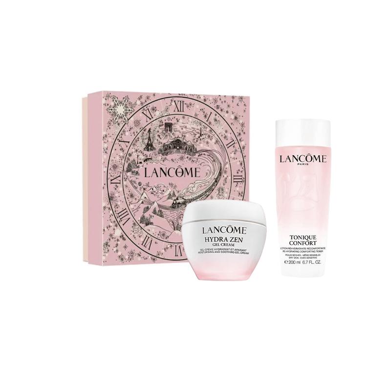 Lancôme Skin care set Qingying Moisturizing Limited Gift Box Two-piece set: 200ml moisturizing powder water + 50ml moisturizing powder water cream розовый