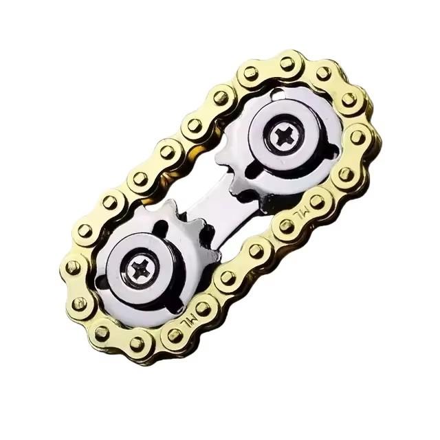 Sprockets Flywheel Fingertip Gyro Fidget Spinner Antistress Anxiety Metal Bike Chains Edc Spinner Fidget Toys For Adult Kids